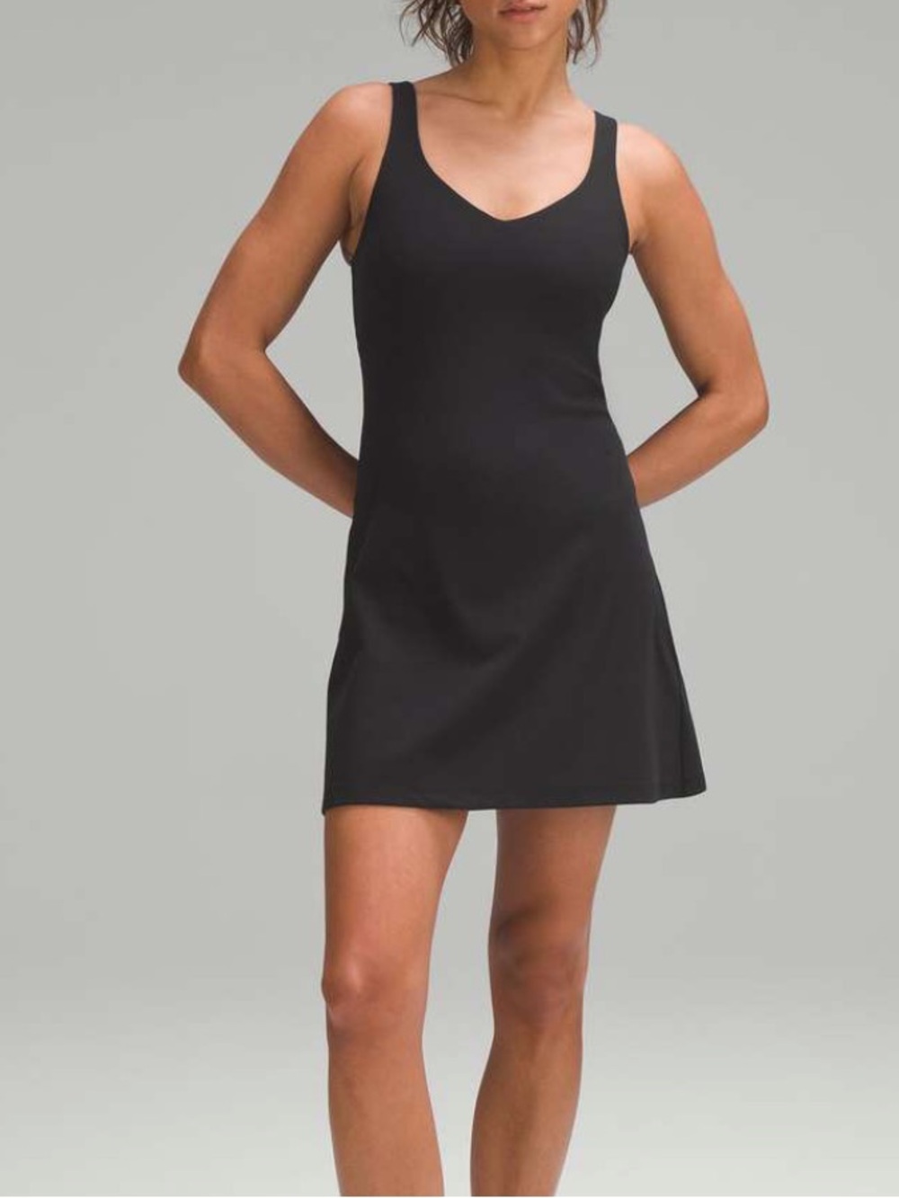 lululemon athletica Black Sleeveless A-Line Mini Dress
